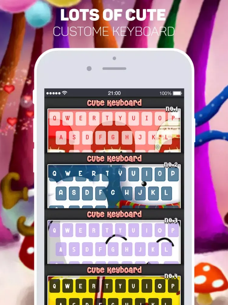 Cute Keyboard Wallpaper Pretty Themes iPad  Ekran Görüntüleri