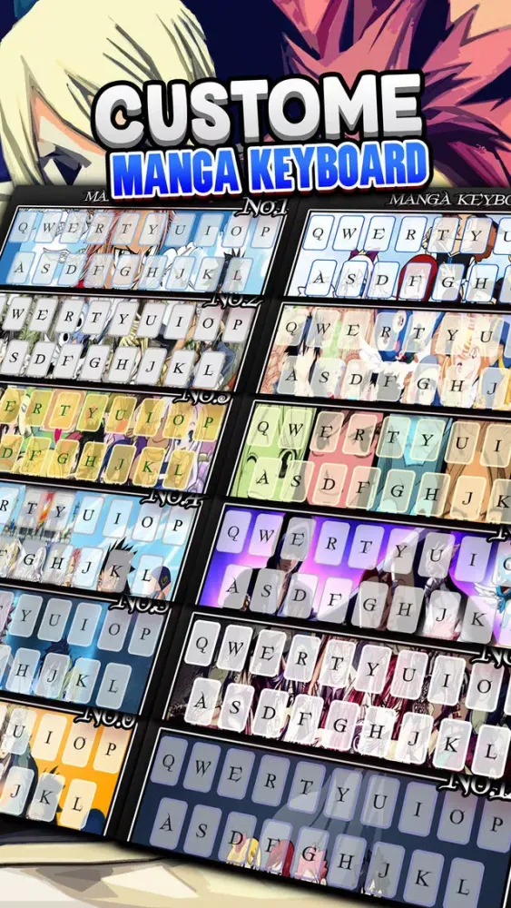 Keyboard Manga Wallpaper Themes " for Fairy Tail " स्क्रीनशॉट