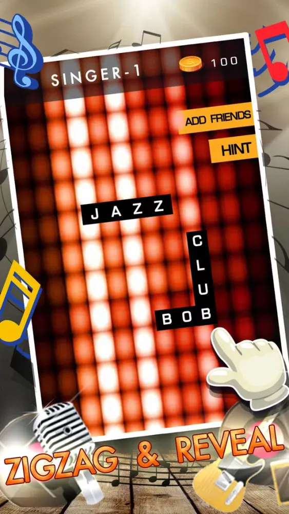 Guess the Music & Singer Word Connect Puzzle Elite Ekran Görüntüleri