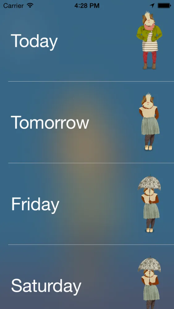 تصاویر dress.app - weather forecast