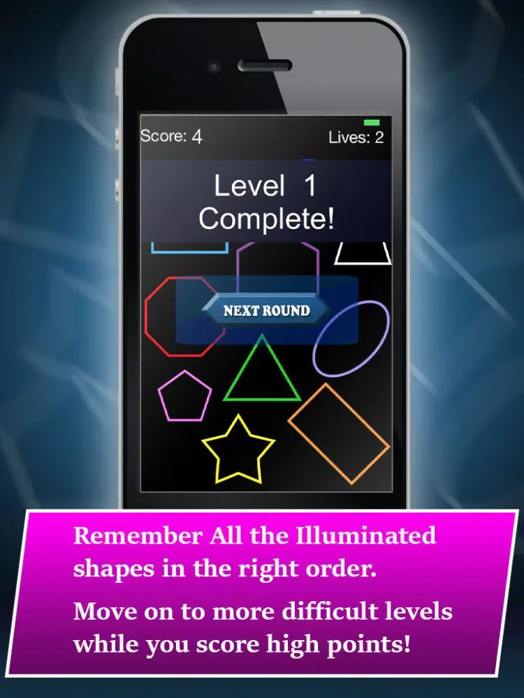 Remember The Shapes : A Cognitive Memory Function Brain Game iPad  स्क्रीनशॉट
