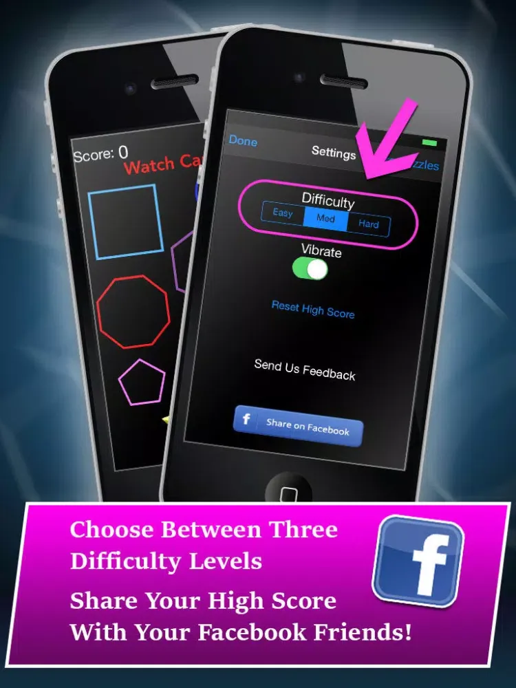 Remember The Shapes : A Cognitive Memory Function Brain Game iPad  स्क्रीनशॉट