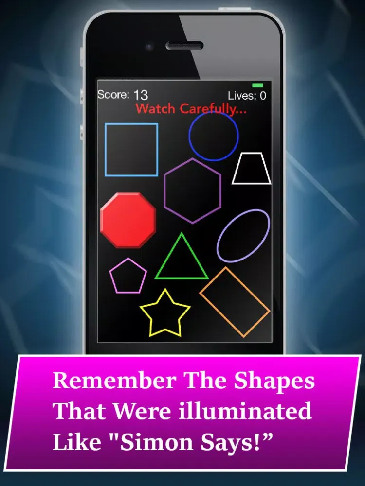 Remember The Shapes PRO: A Cognitive Memory Function Brain Game iPad Screenshots