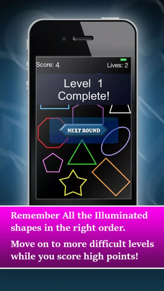 Remember The Shapes PRO: A Cognitive Memory Function Brain Game Screenshots