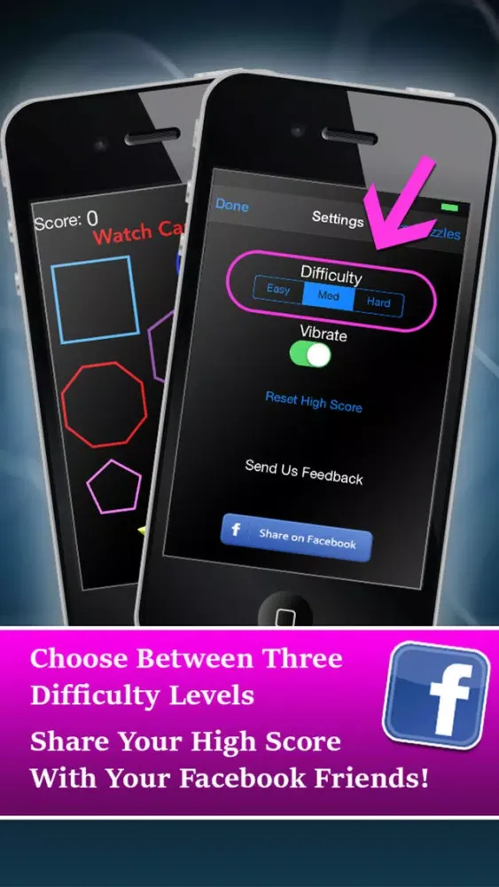 Remember The Shapes PRO: A Cognitive Memory Function Brain Game Screenshots