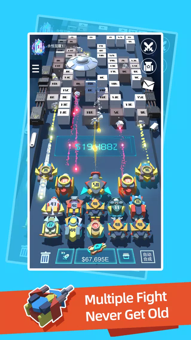 Capturas de tela do Idle Fort 3D
