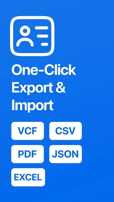 Export & Import Contacts Hero स्क्रीनशॉट