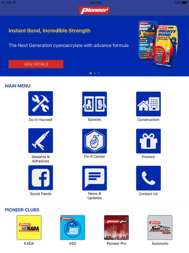 Pioneer Adhesives iPad 应用截图
