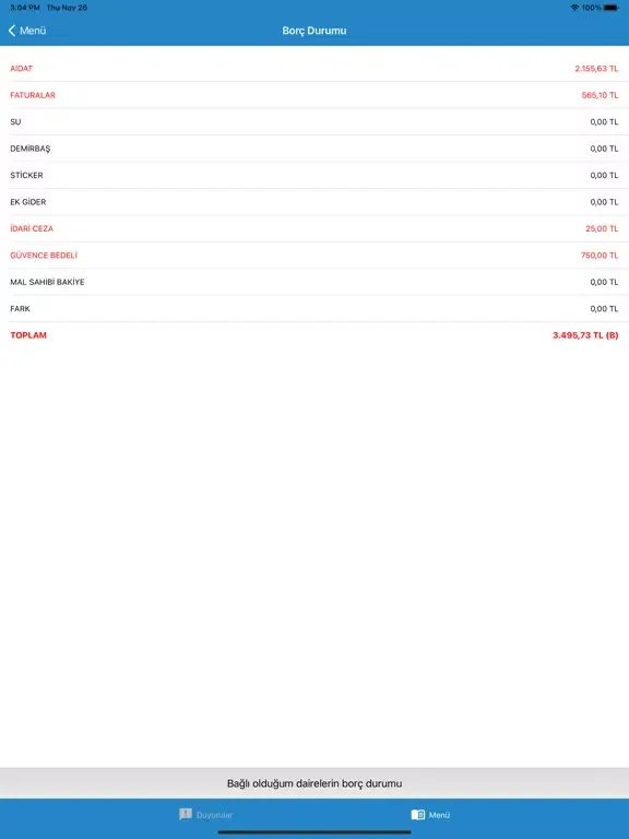 1K Bina ve Site Yönetimi iPad 应用截图