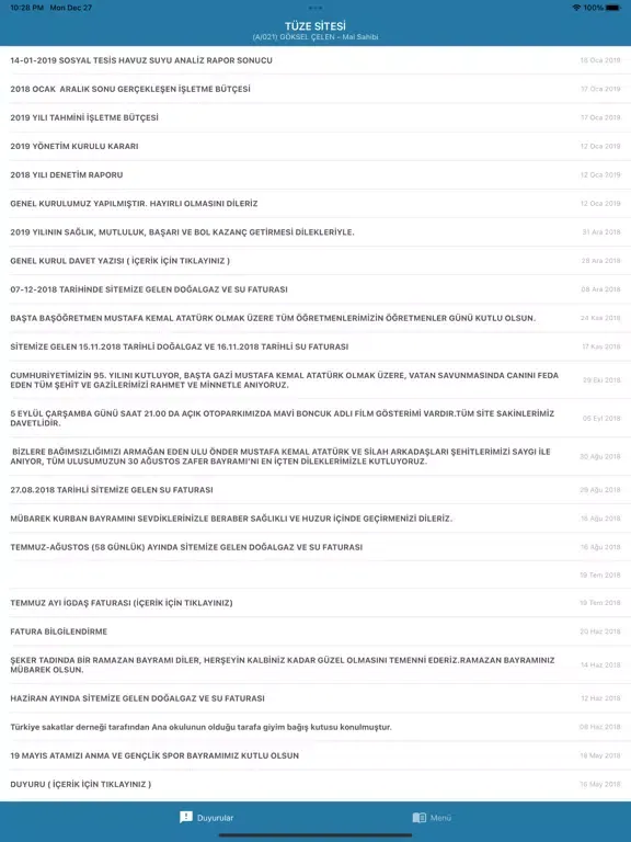 Capturas de pantalla de Tüze Sitesi iPad 