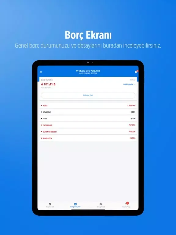 Ảnh chụp màn hình của Çözümcell iPad 
