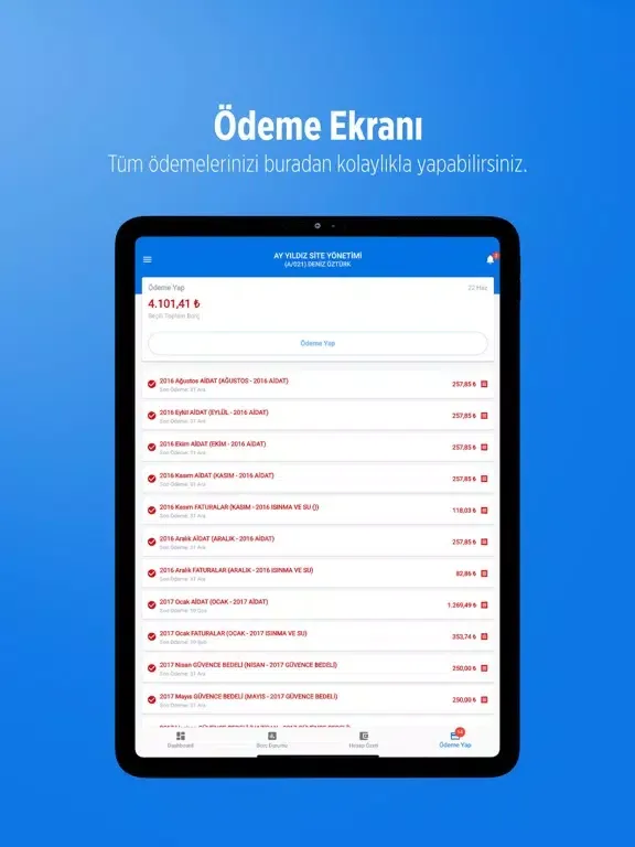 Ảnh chụp màn hình của Çözümcell iPad 