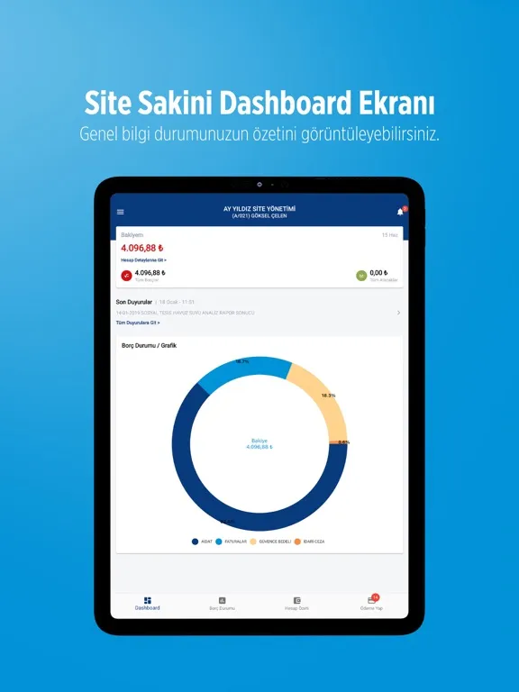 Tangkapan layar Oğuzhan Yönetim iPad 