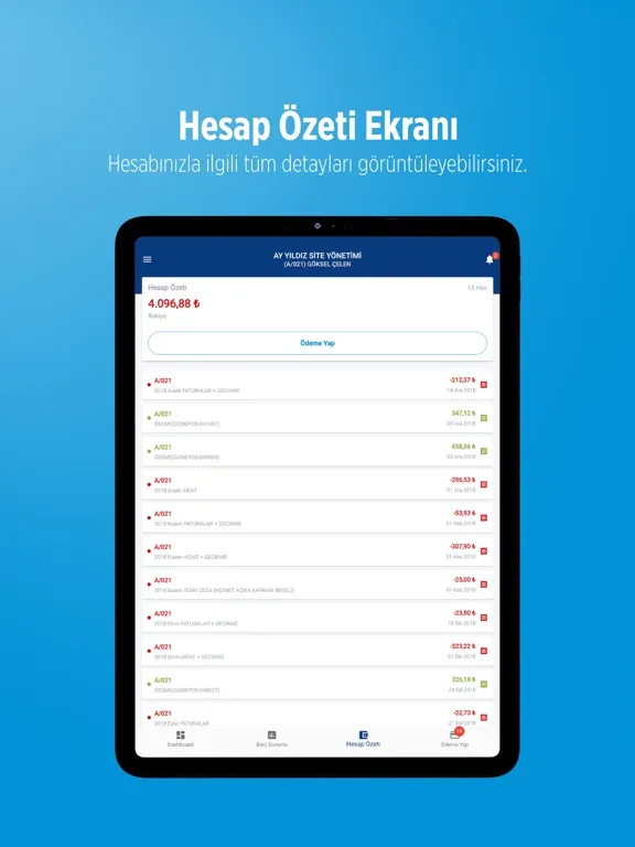 Tangkapan layar Oğuzhan Yönetim iPad 