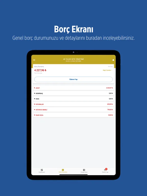 Siraç Yönetim iPad 应用截图