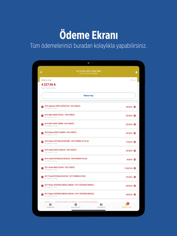 Siraç Yönetim iPad 应用截图