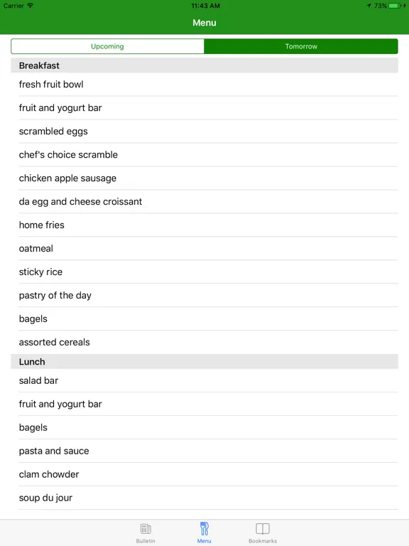 Tangkapan skrin DA Bulletin iPad 