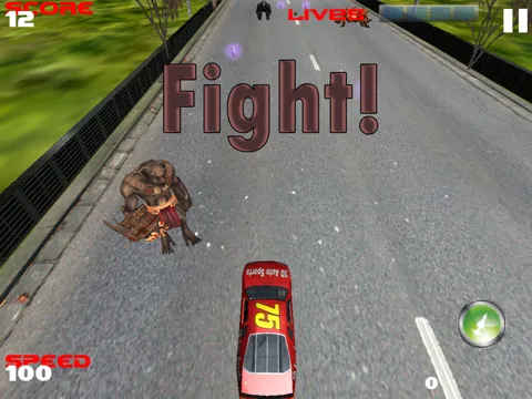 Ảnh chụp màn hình của Monster Car Chase - Realistic off road escape 3D PRO iPad 