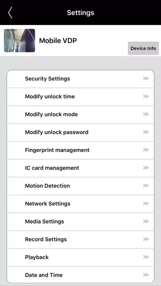 Ảnh chụp màn hình của Mobile VDP