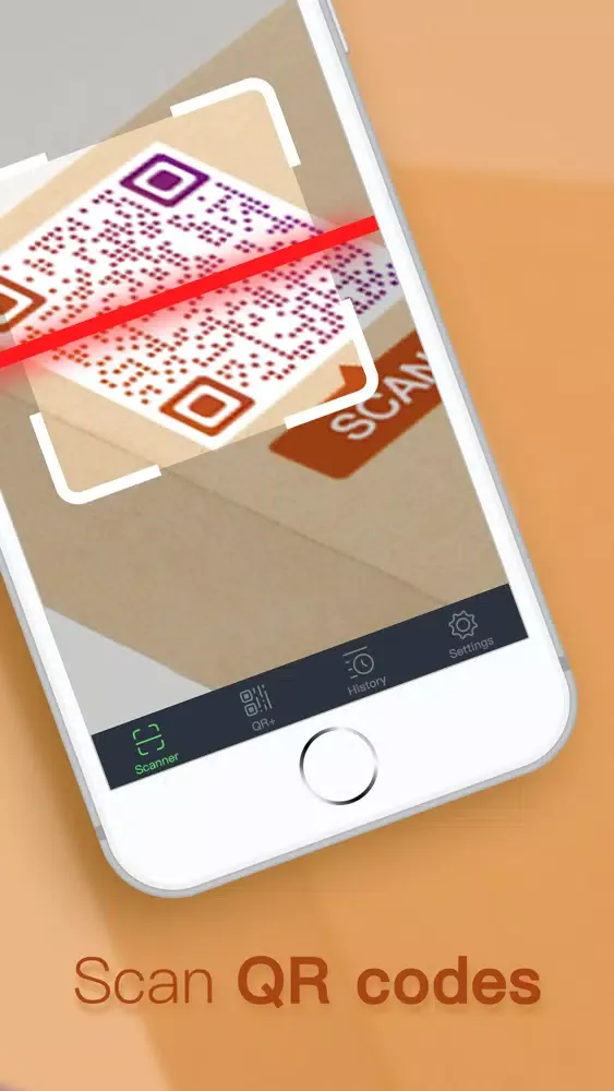 Capturas de tela do QR Code Reader · Scan QR Code
