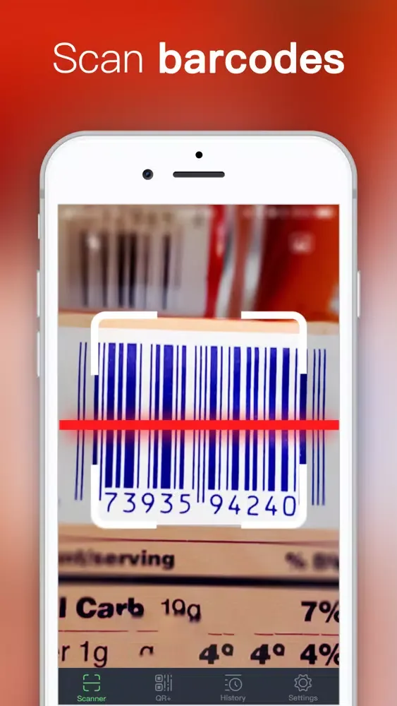 Capturas de tela do QR Code Reader · Scan QR Code