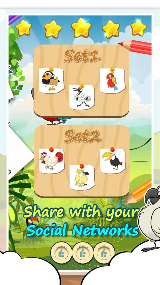 Drawing Desk Birds Cartoon Book سکرین شاٹس