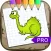 Draw and Paint Dinosaurus Cartoon Pro Edition