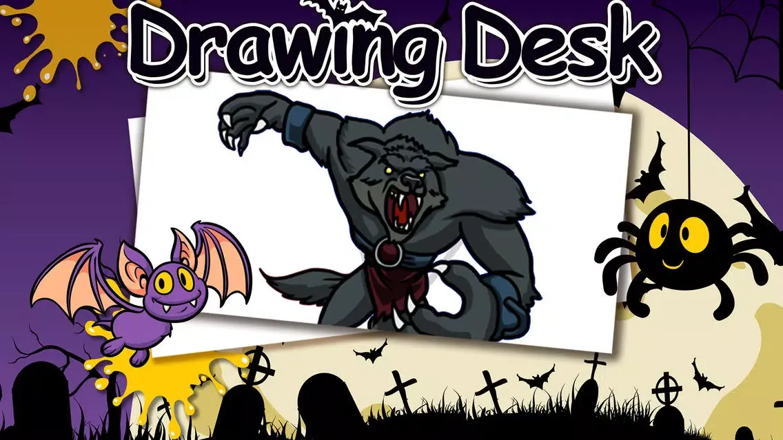 Sketch Drawing Vampires & Werewolf Pictures Pro Screenshots