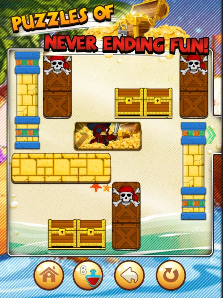 Move Block & Sliding Out The Pirates Puzzle Game iPad  سکرین شاٹس