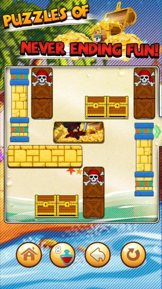 Move Block & Sliding Out The Pirates Puzzle Game سکرین شاٹس