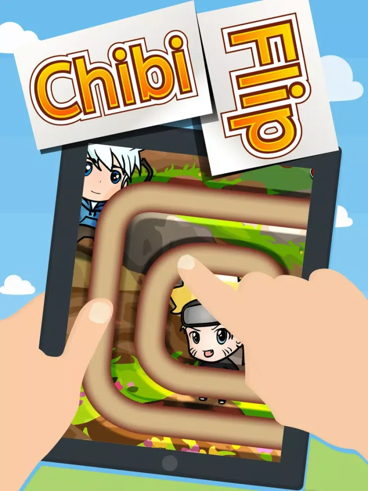Rolling Chibi & Kawaii Cartoon Connect Game iPad  স্ক্রিনশট