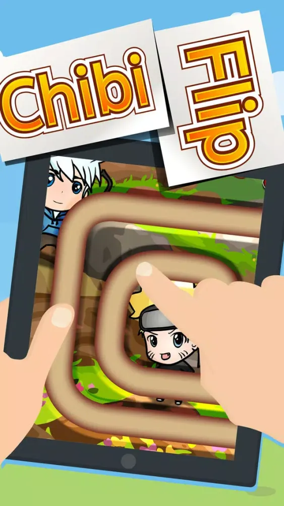 Rolling Chibi & Kawaii Cartoon Connect Game স্ক্রিনশট
