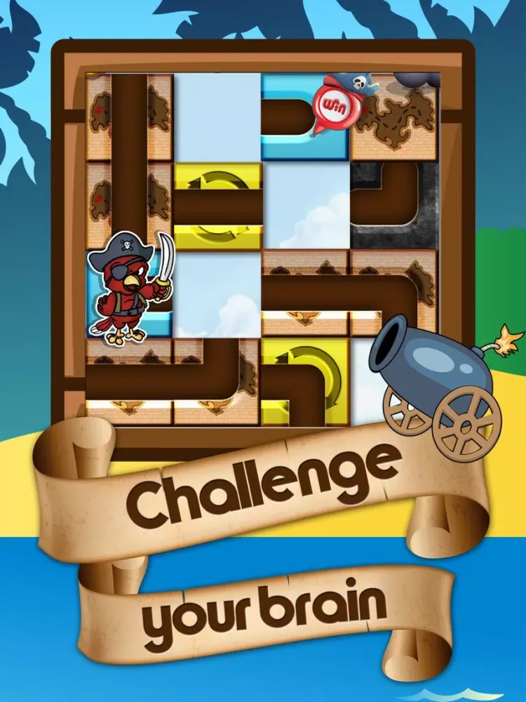 ภาพหน้าจอของ The Pipe to Connect Pirate Rolling Game iPad 