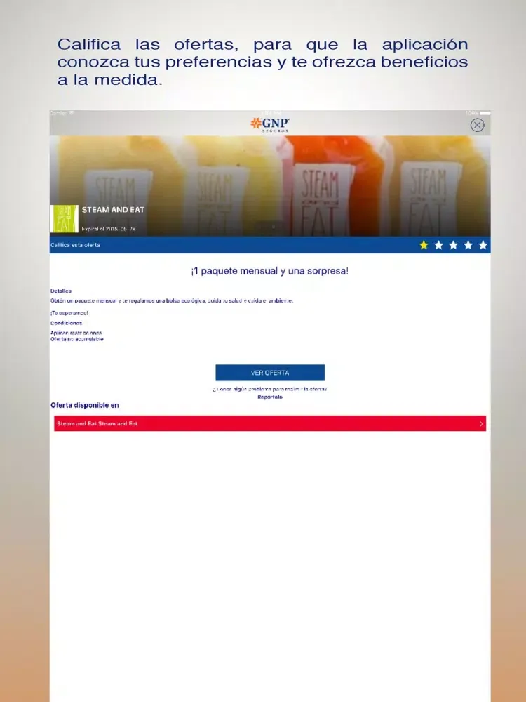 صور GNP Beneficios iPad 