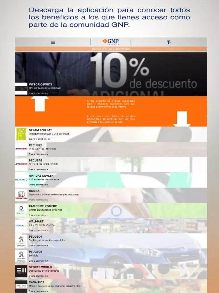 صور GNP Beneficios iPad 