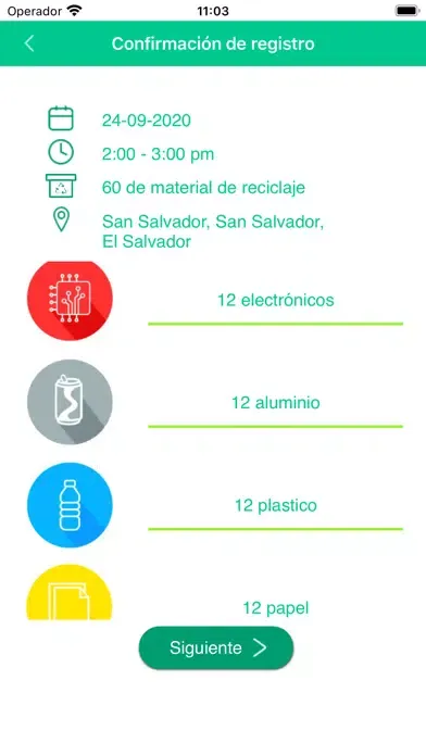 Captures d'écran de Yo Reciclo App