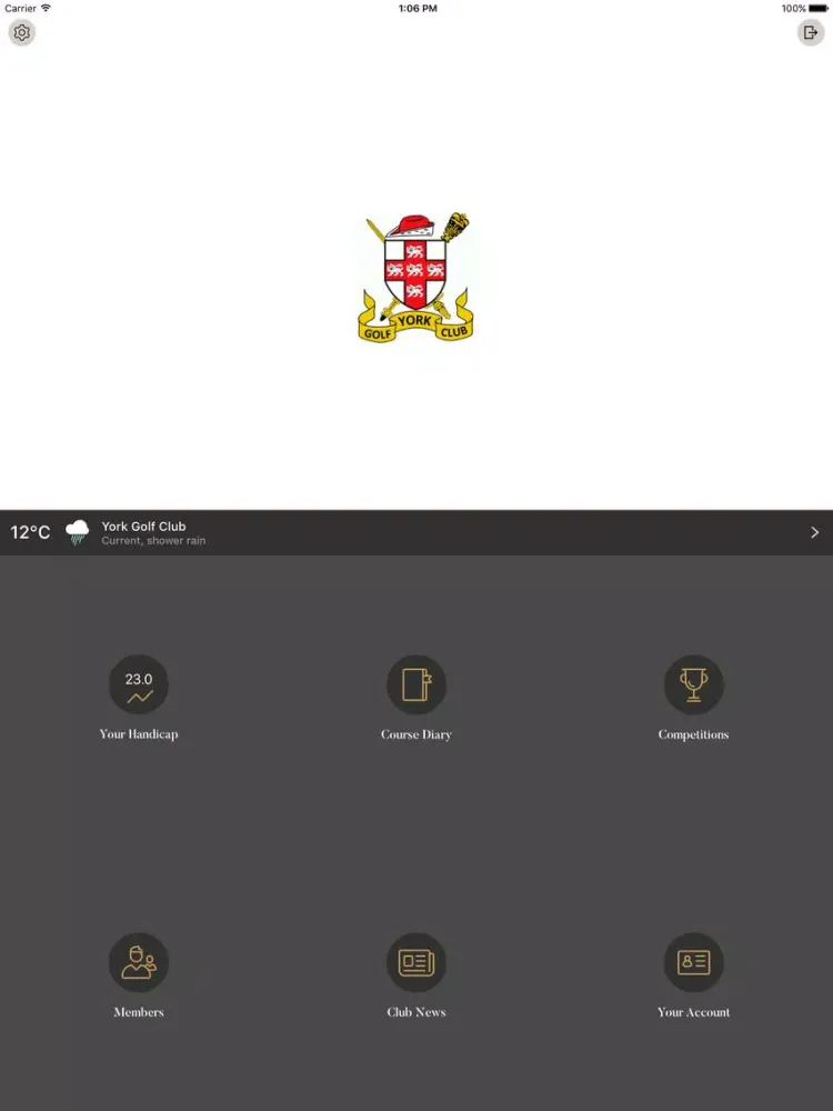 Captures d'écran de York GC Members App iPad 