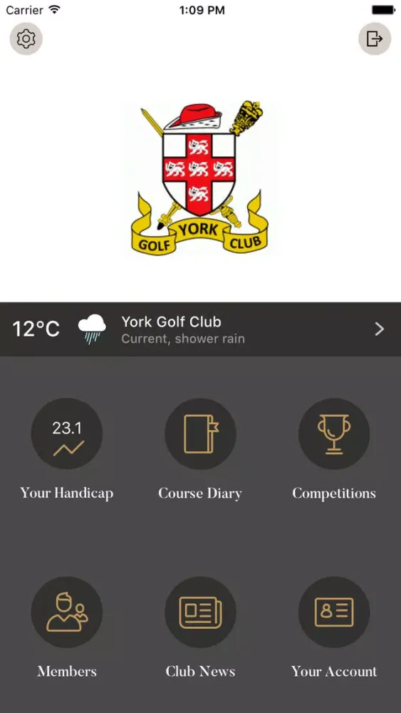 Captures d'écran de York GC Members App