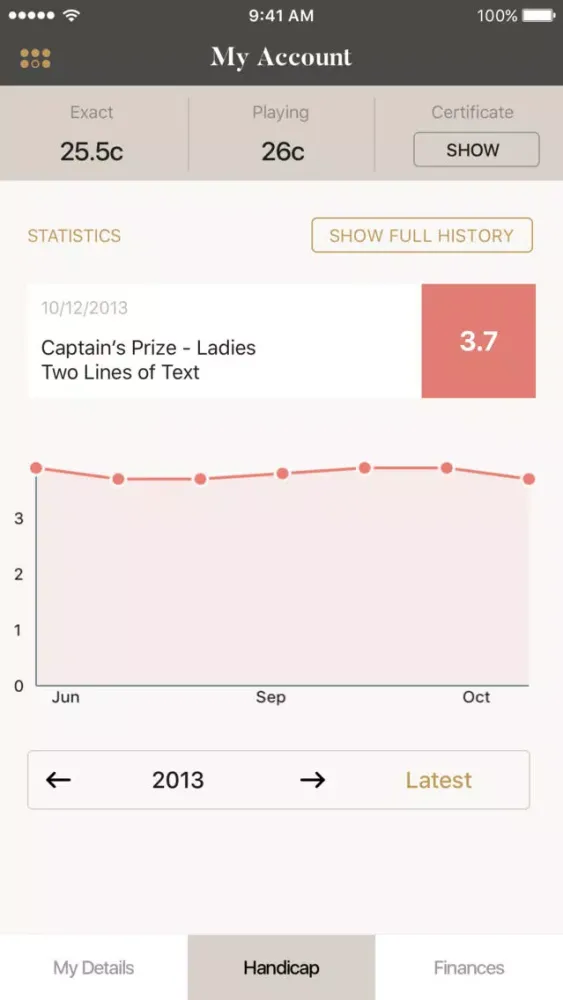Captures d'écran de York GC Members App