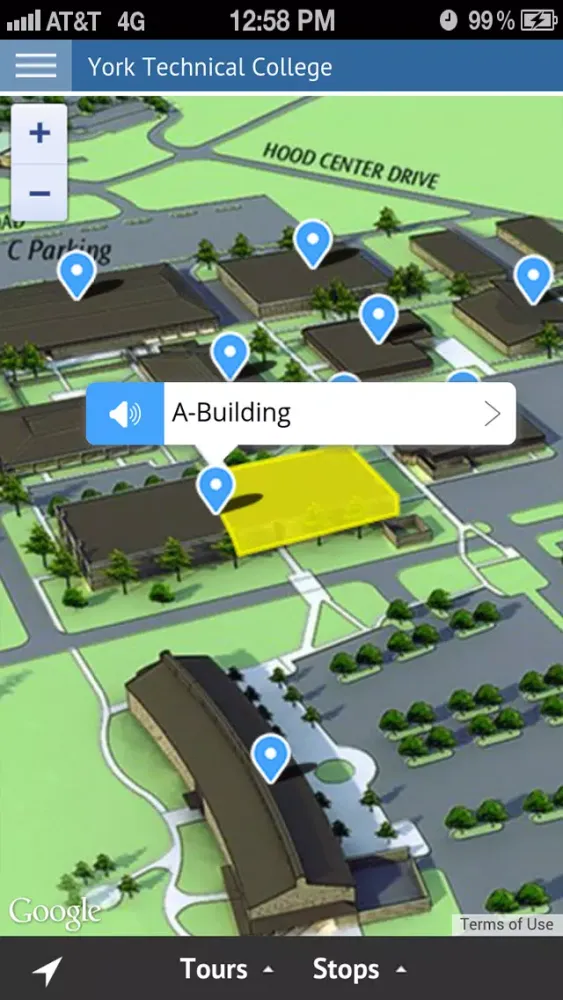Capturas de tela do York Technical College