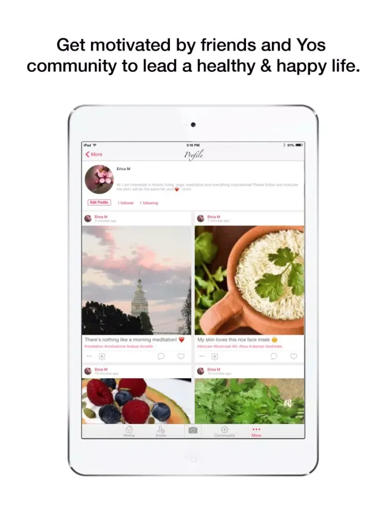 Yos - Holistic Healthy Living iPad 应用截图