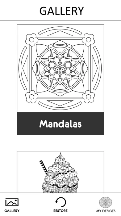 Zrzuty ekranu Coloring Beautiful Mandala New Theme