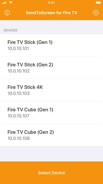 SendToScreen for Fire TV Screenshots
