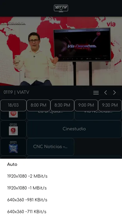 ภาพหน้าจอของ Yotta TV