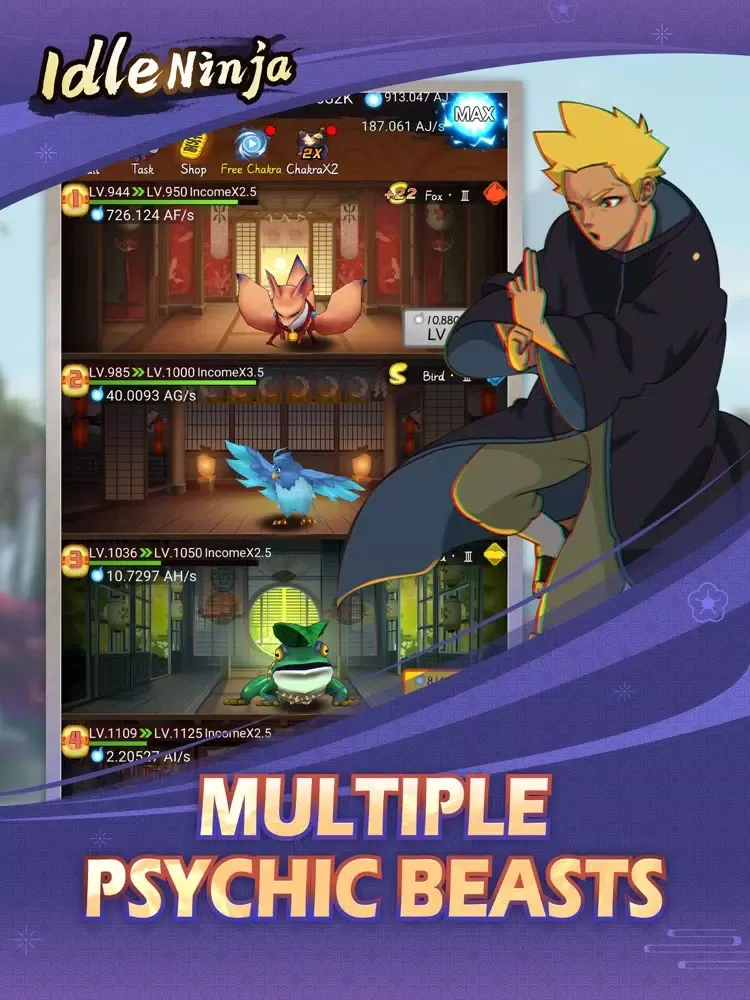 تصاویر Idle Ninja - Ninja Games iPad 