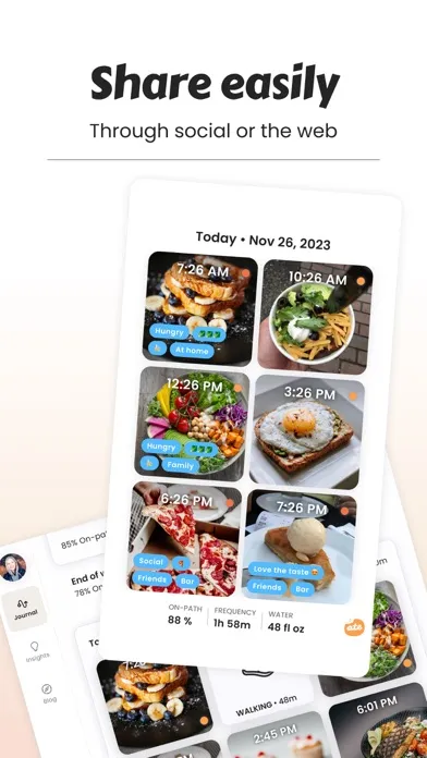 Ate Food Journal + Photo Diary Screenshots