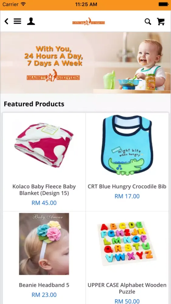 Tangkapan layar Baby 24Seven