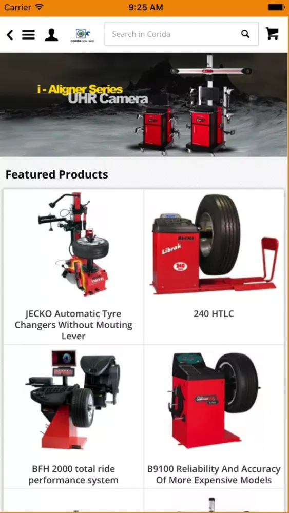 Скриншоты Corida -Automotive Service Equipment
