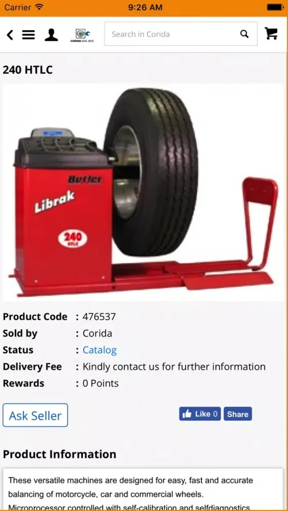 Скриншоты Corida -Automotive Service Equipment