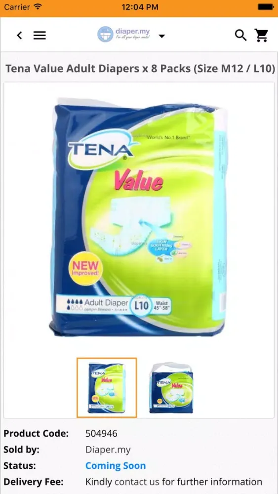 Capturas de tela do Diaper.my